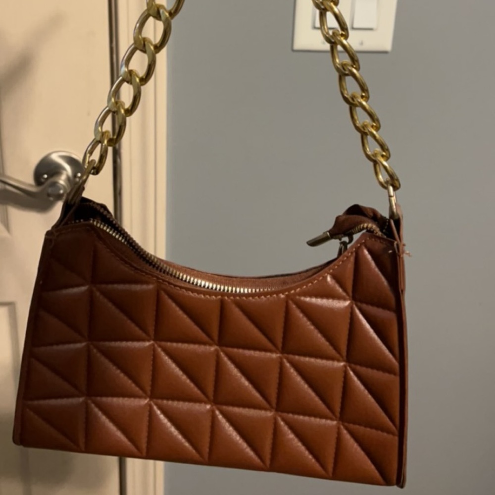 brown shoulder purse
